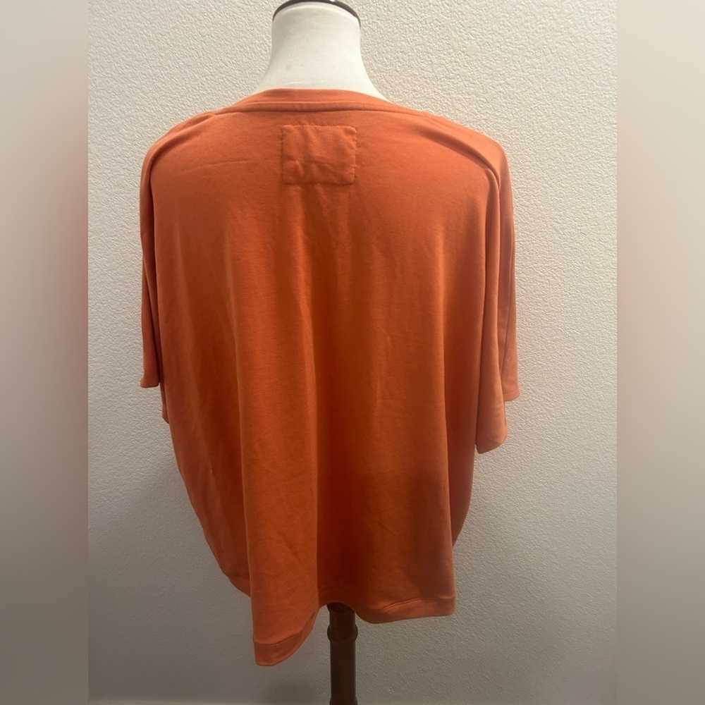 Cupio Vibrant Fall Orange Top - Picture 3 of 4